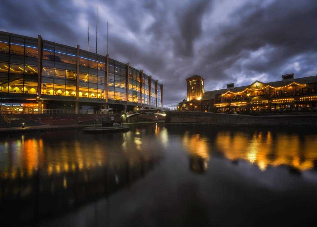 Night photography in Birmingham, UK