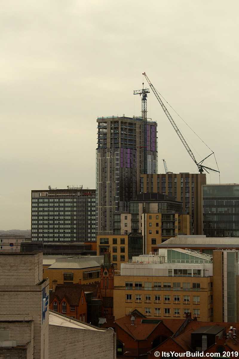 The removal of the crane at Bank Tower Two - March 2019